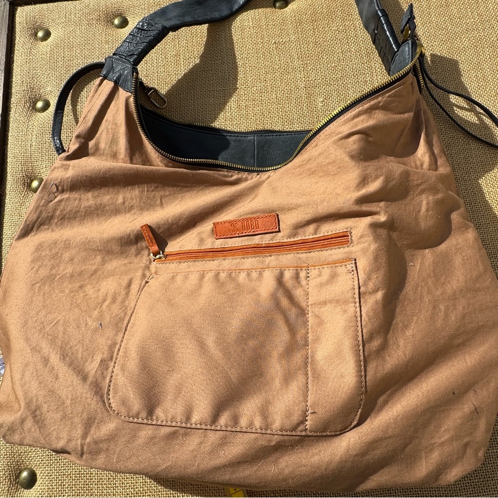 HOBO Dark Gray Women's Leather Bag - Picture 5 of 12